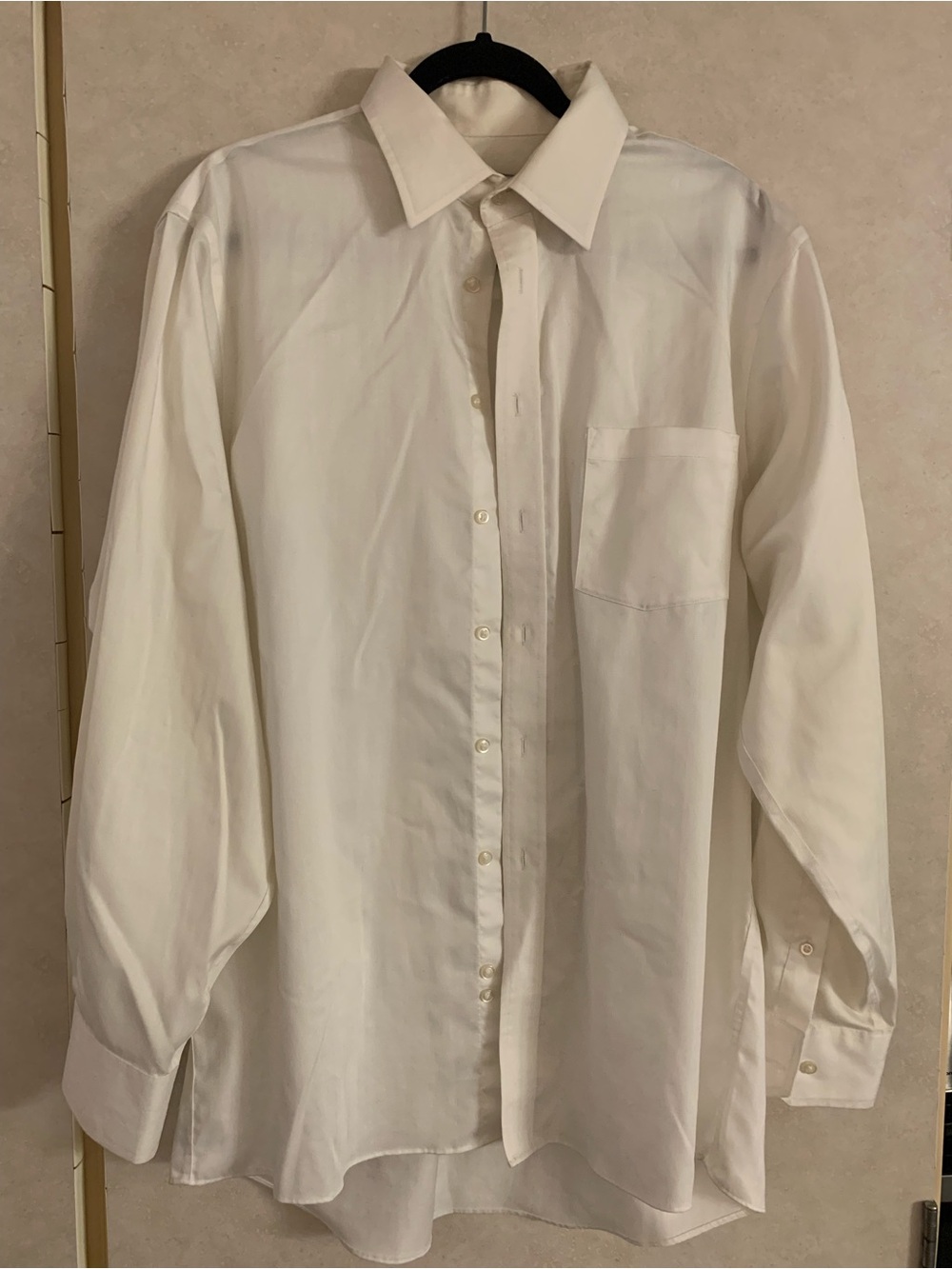 Classic oversized White Button-Up Shirt